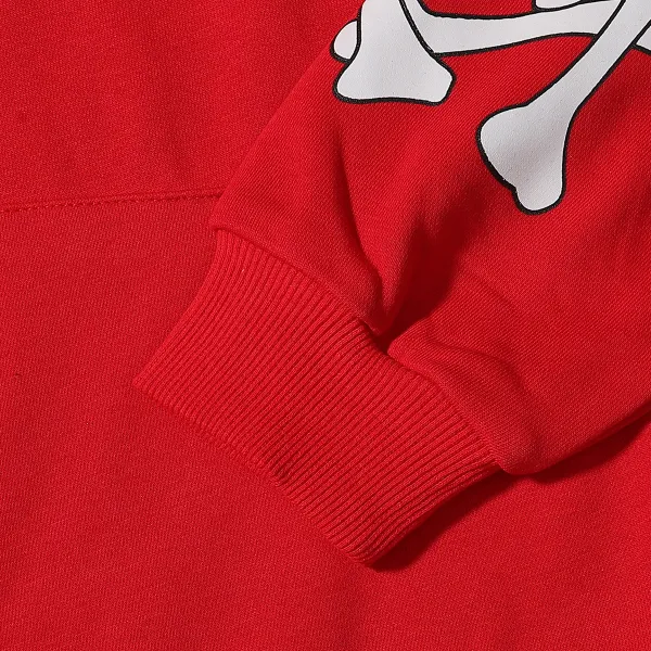 AMIRI Stacked Bones Hoodie #9235 Black/Gray/Red