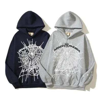 Sp5der Arach NY Phobia Hoodie #2606 Black/Gray 01