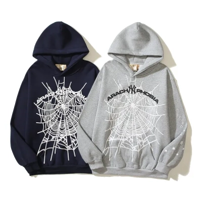 Sp5der Arach NY Phobia Hoodie #2606 Black/Gray 01