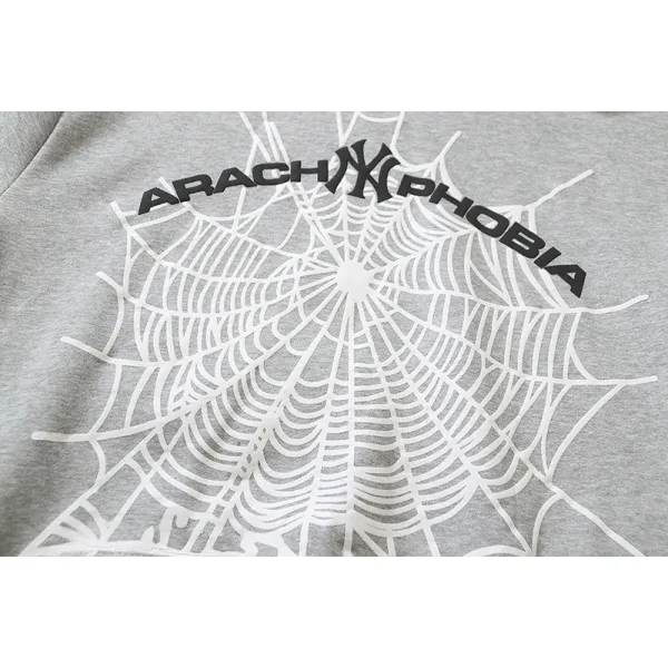 Sp5der Arach NY Phobia Hoodie #2606 Black/Gray