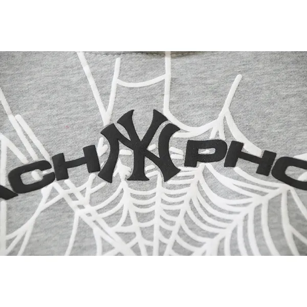 Sp5der Arach NY Phobia Hoodie #2606 Black/Gray