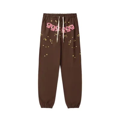 Sp5der Sweatpant ZF002-Bottom Brown 01
