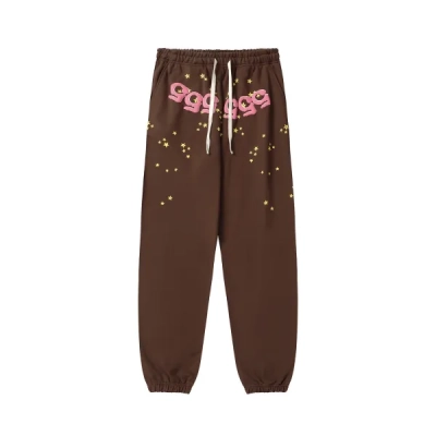 Sp5der Sweatpant ZF002-Bottom Brown 01