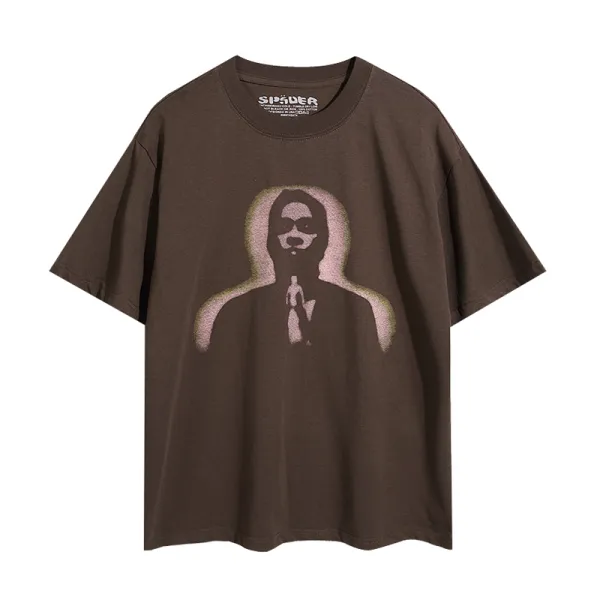 Sp5der Thug T-shirt Angel Black/Brown