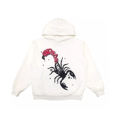 Sp5der x Mariah The Scientist Scorpion Hoodie White 01