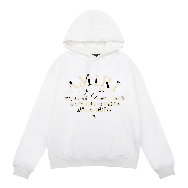 AMIRI Logo Print Hoodie #9286 Black/White