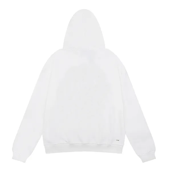 AMIRI Ma Bar Logo Hoodie #9263 Black/White