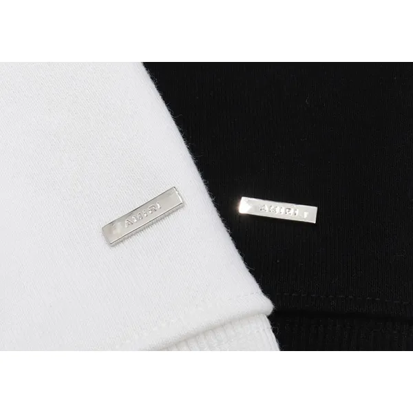 AMIRI Ma Bar Logo Hoodie #9263 Black/White