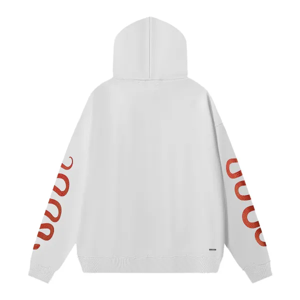 AMIRI Snake Print Hoodie #9287 Black/White