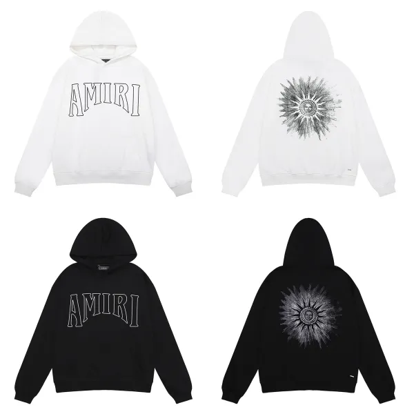 AMIRI Sun Hoodie #9278 Black/White
