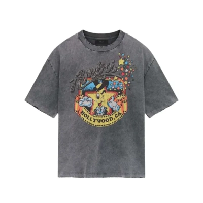 Amiri T-Shirt Mr.Hollywood Grey AMJYTE1099-001 01