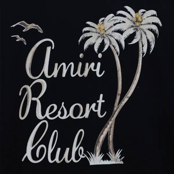 Amiri Twisted Palms T-Shirt #2215 Pink/Black