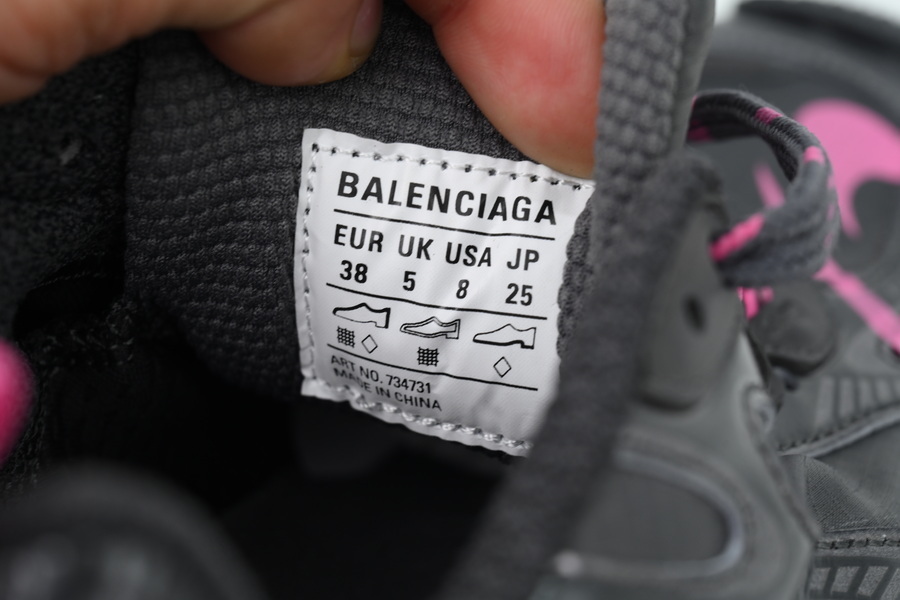 Balenciaga 3XL Sneaker Netting Black 734734 WXLCR 1150