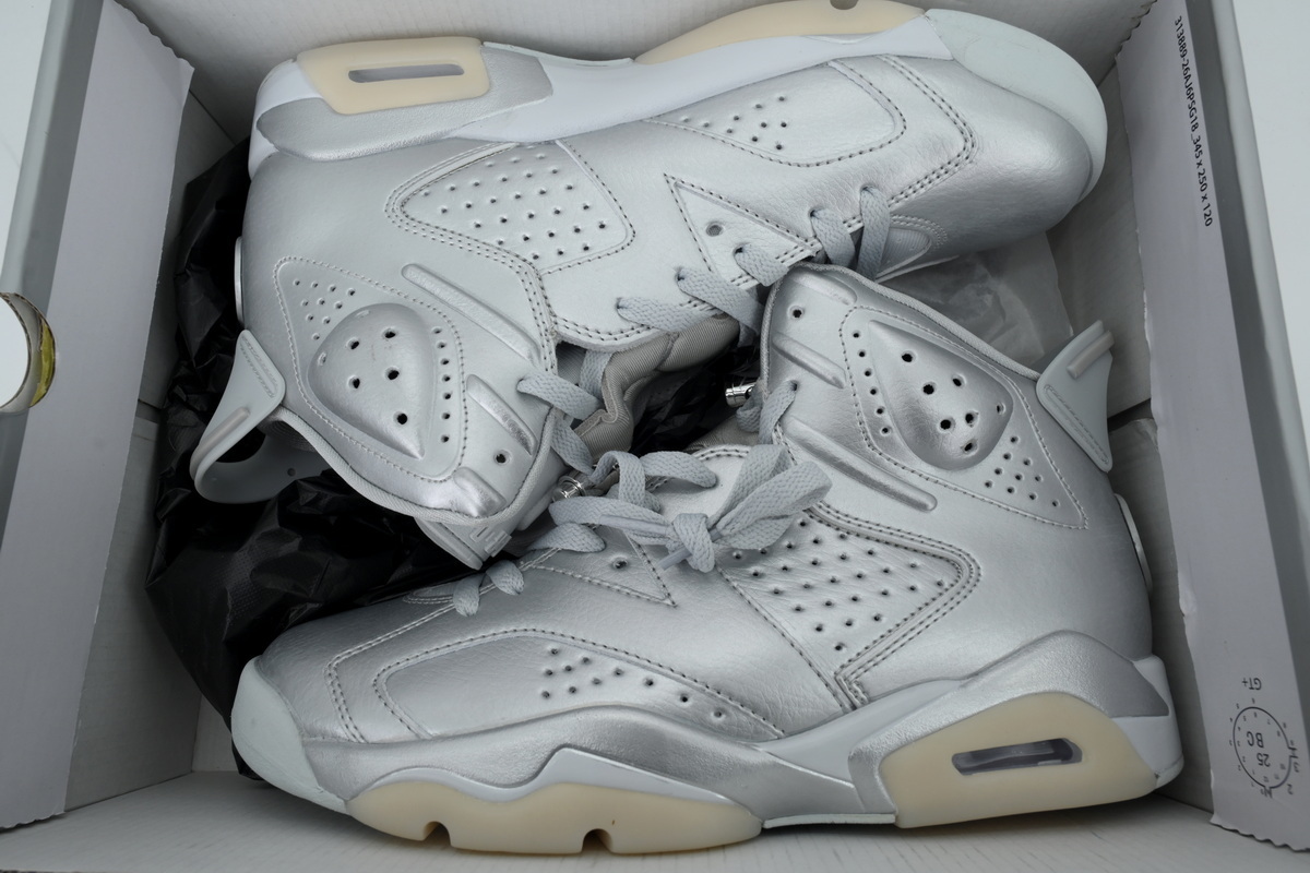 PK God Batch Air Jordan 6 Replica Rich Silver IQ5135-001