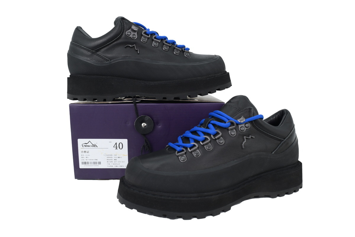 PK God Batch Diemme Ampezzo Low-top Suede Hiking Shoe Black