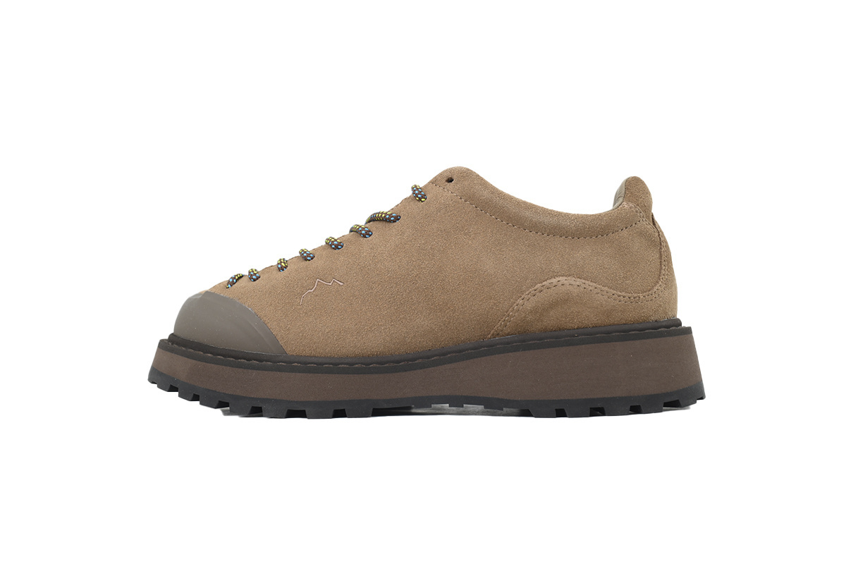 PK God Batch Diemme Ampezzo Low-top Suede Hiking Shoe Coffee