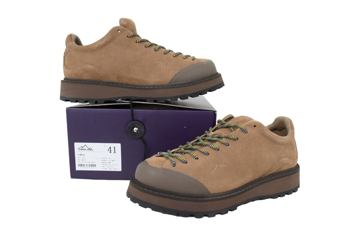 PK God Batch Diemme Ampezzo Low-top Suede Hiking Shoe Coffee