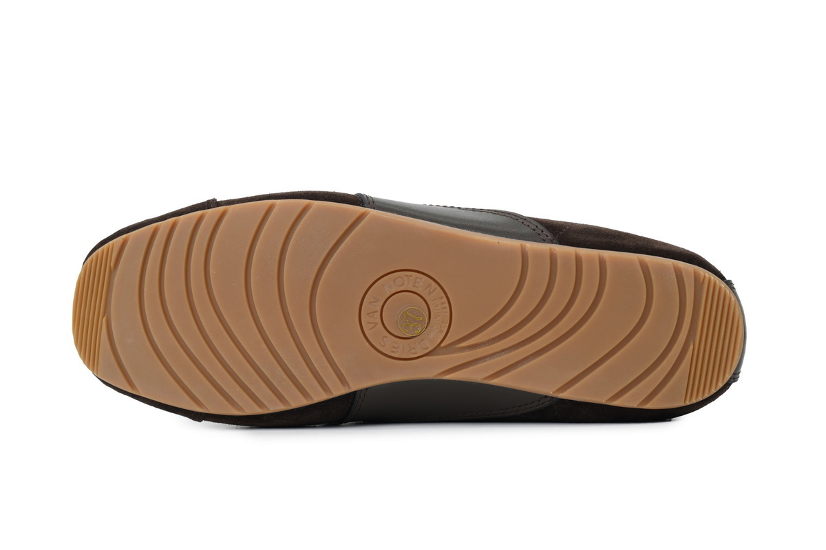 PK God Batch Dries Van Noten Suede Sneakers Curling Green Brown