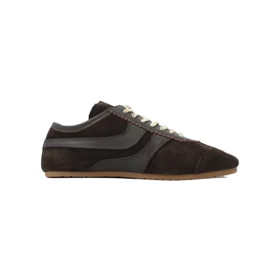 PK God Batch Dries Van Noten Suede Sneakers Dark Brown 02