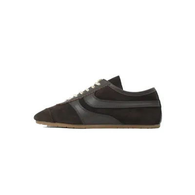 PK God Batch Dries Van Noten Suede Sneakers Dark Brown 01
