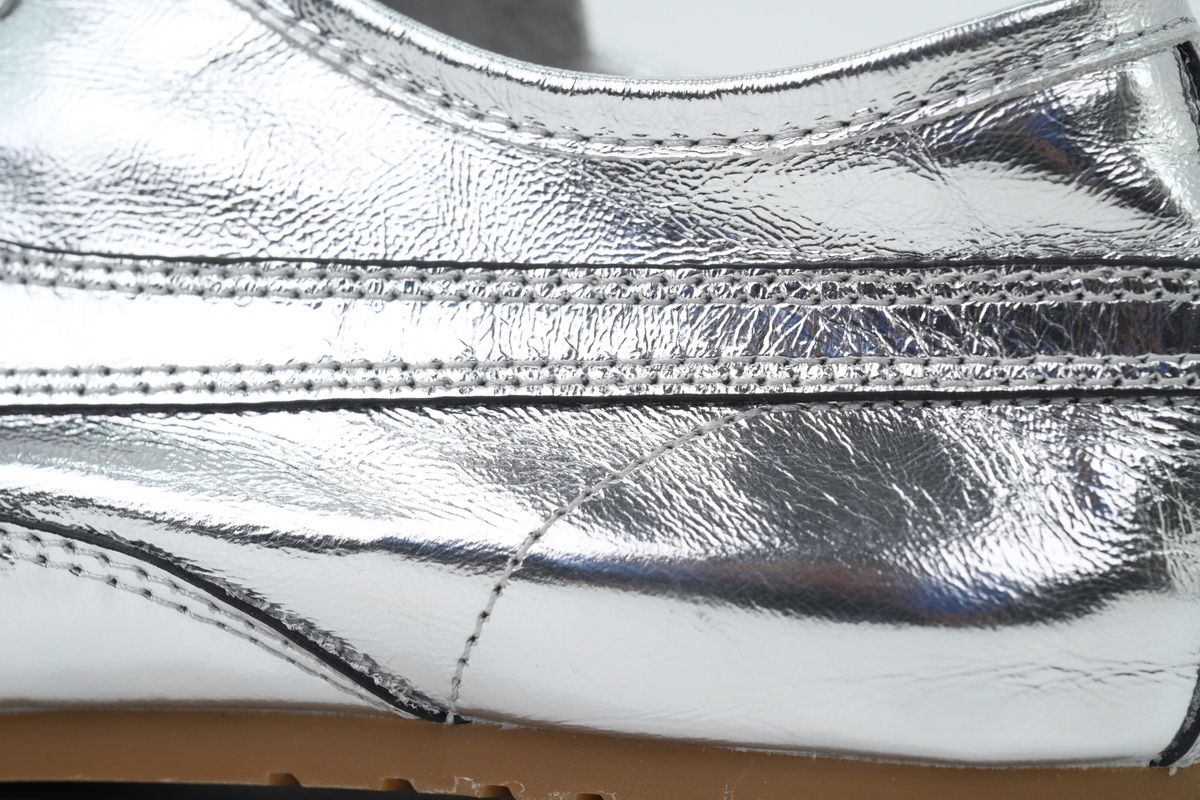 PK God Batch Dries Van Noten Suede Sneakers Liquid Silver