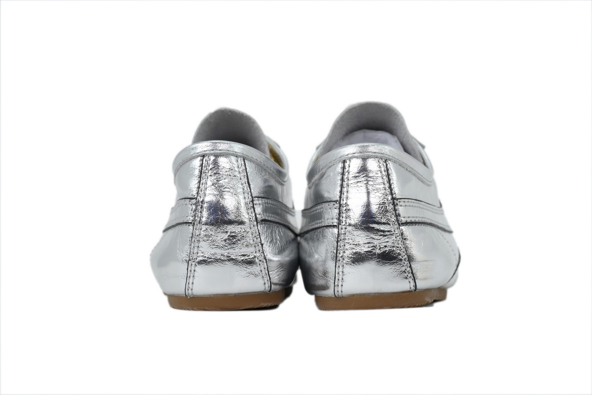 PK God Batch Dries Van Noten Suede Sneakers Liquid Silver