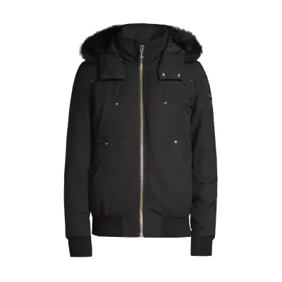 Moose Knuckles ORIGINAL 3Q FUR Black/Black + Purple Brand Fashion Men Jeans 4 02