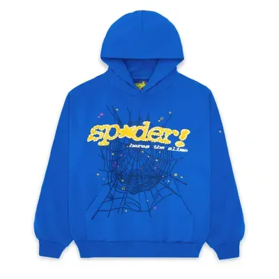 Sp5der TC Hoodie Blue YZ EG911 + Ksubi Jeans YZ 3004 02