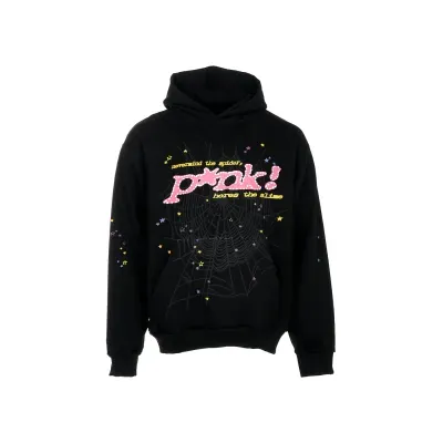 Sp5der P*NK Hoodie Black YZ EG912 + Ksubi Jeans YZ 3004 02