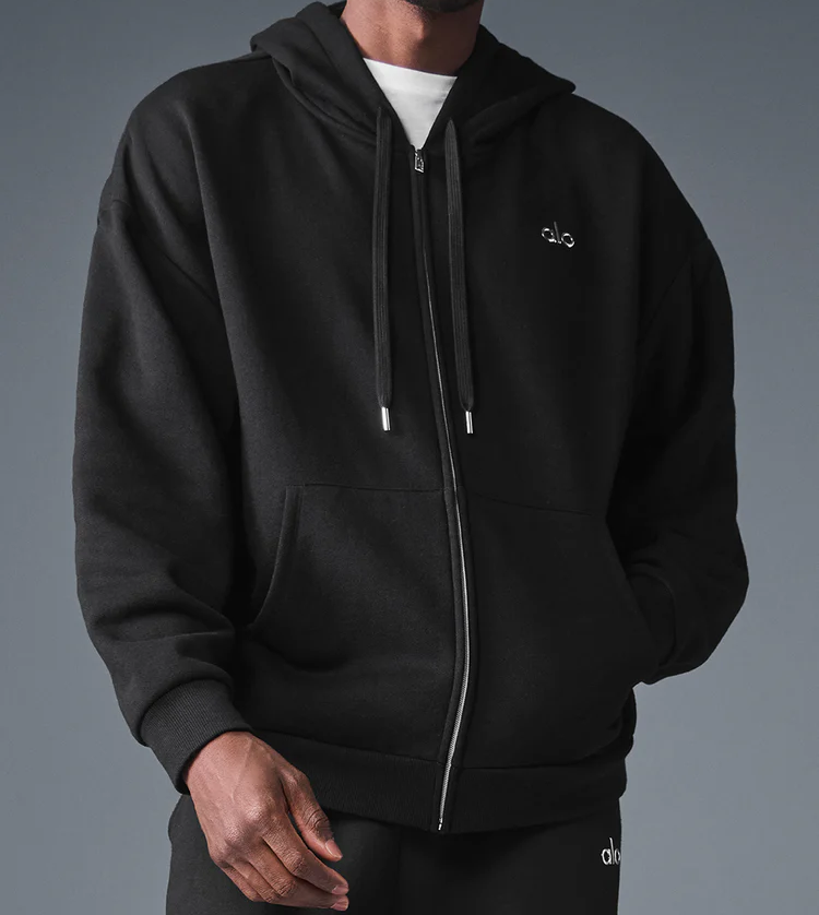 Alo Yoga Accolade Full Zip Hoodie Black 