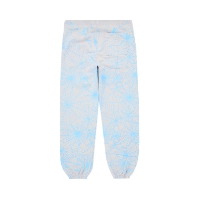Sp5der AOP Web Sweatpants Heather Grey 02