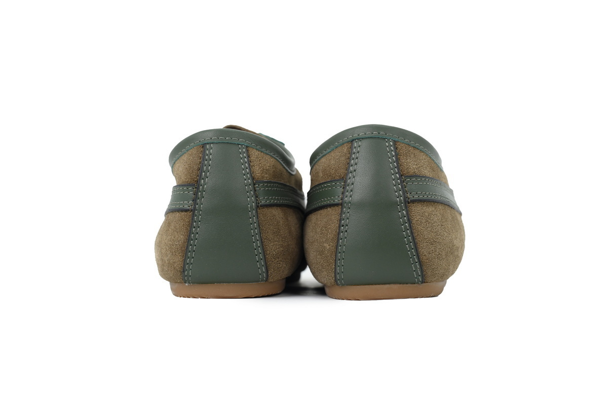 PK God Batch Dries Van Noten Suede Sneakers Curling Green Brown