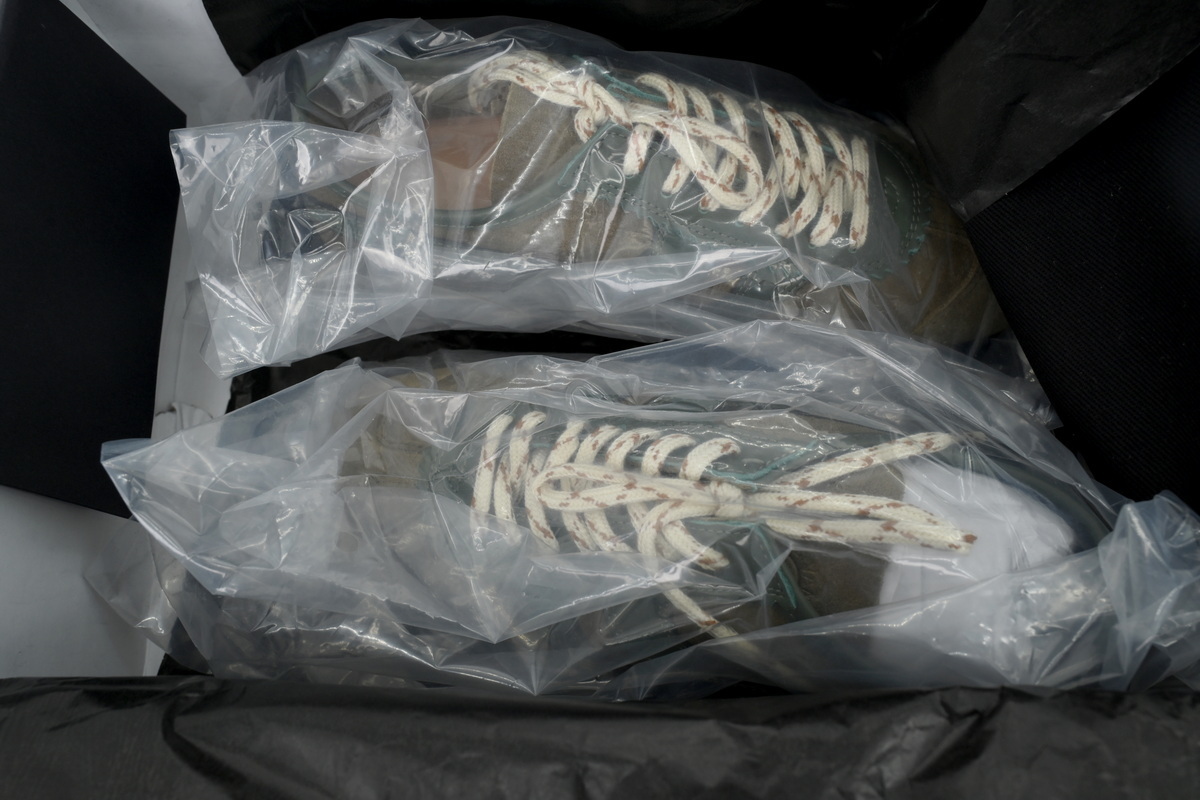 PK God Batch Dries Van Noten Suede Sneakers Curling Green Brown