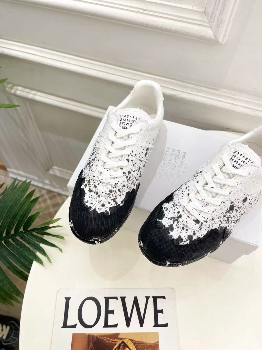 Maison Margiela Replica Paint Splatter White Black PB1231