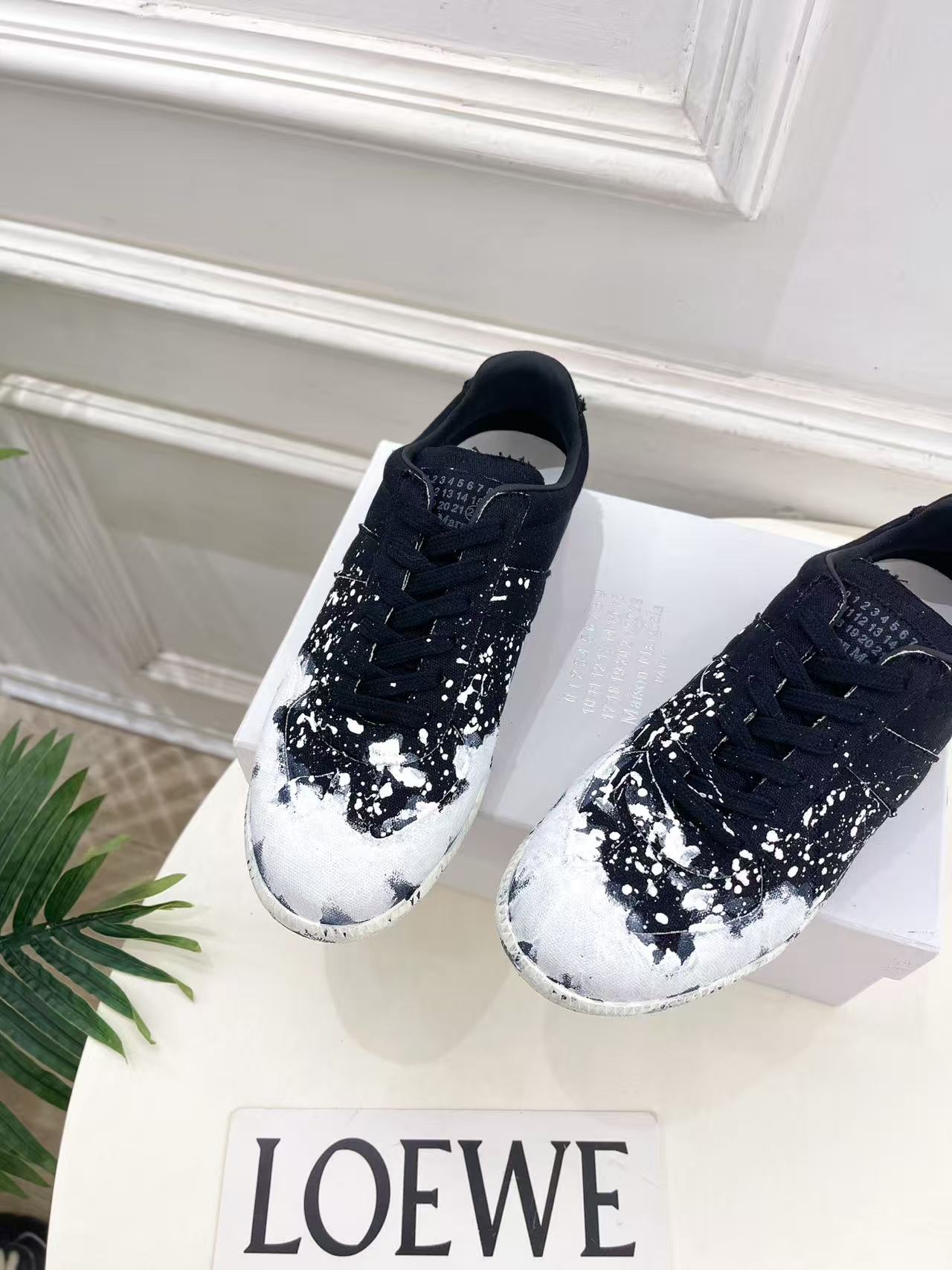 Maison Margiela Replica Paint Splatter Black White PB1231