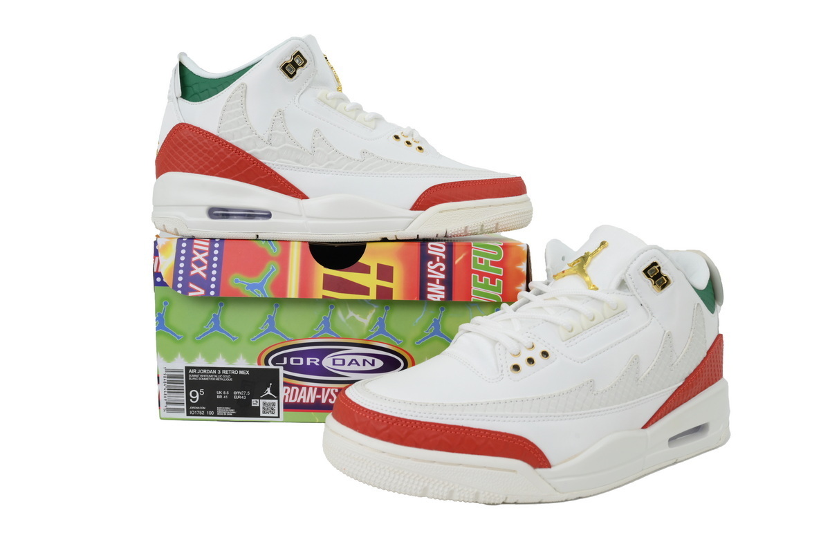 【Special Offers】PK God Batch Air Jordan 3 Retro Mexico Limited IO1752-100