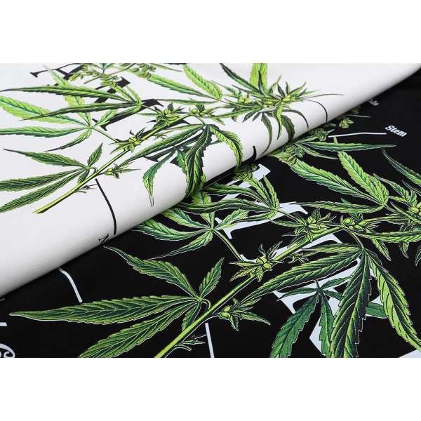 AMIRI Botanical Print Hoodie #9216 Black/White