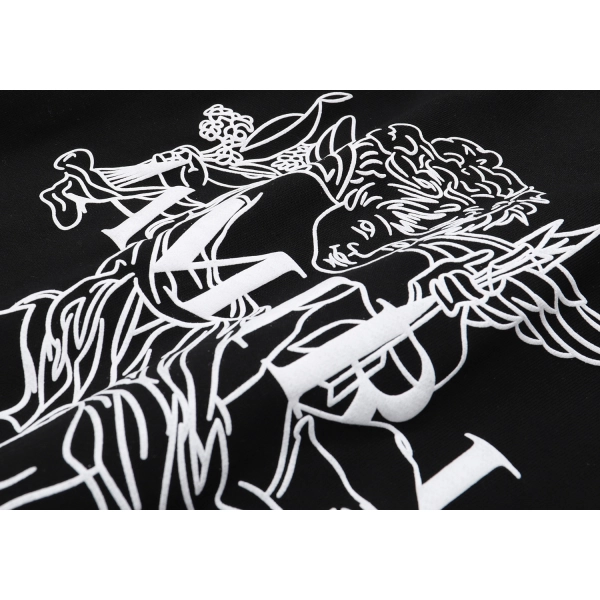 AMIRI Cupid Angel Print Hoodie #9218 Black