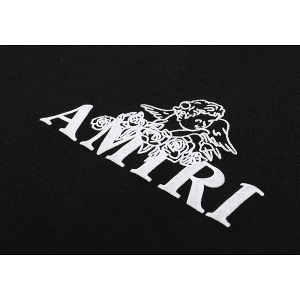 AMIRI Cupid Angel Print Hoodie #9218 Black