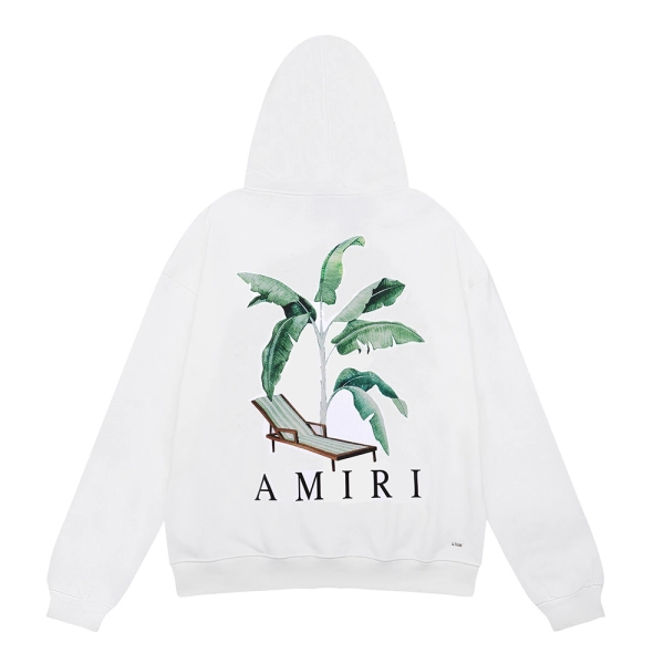 AMIRI Palm Tree Dubai Hoodie #9215 Black/White