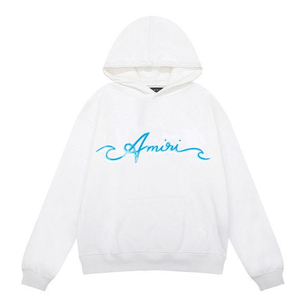 AMIRI Wave Logo Hoodie #9281 Black/White