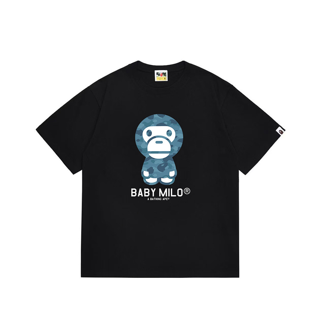 Bape T-Shirt Black/ White EG 1043