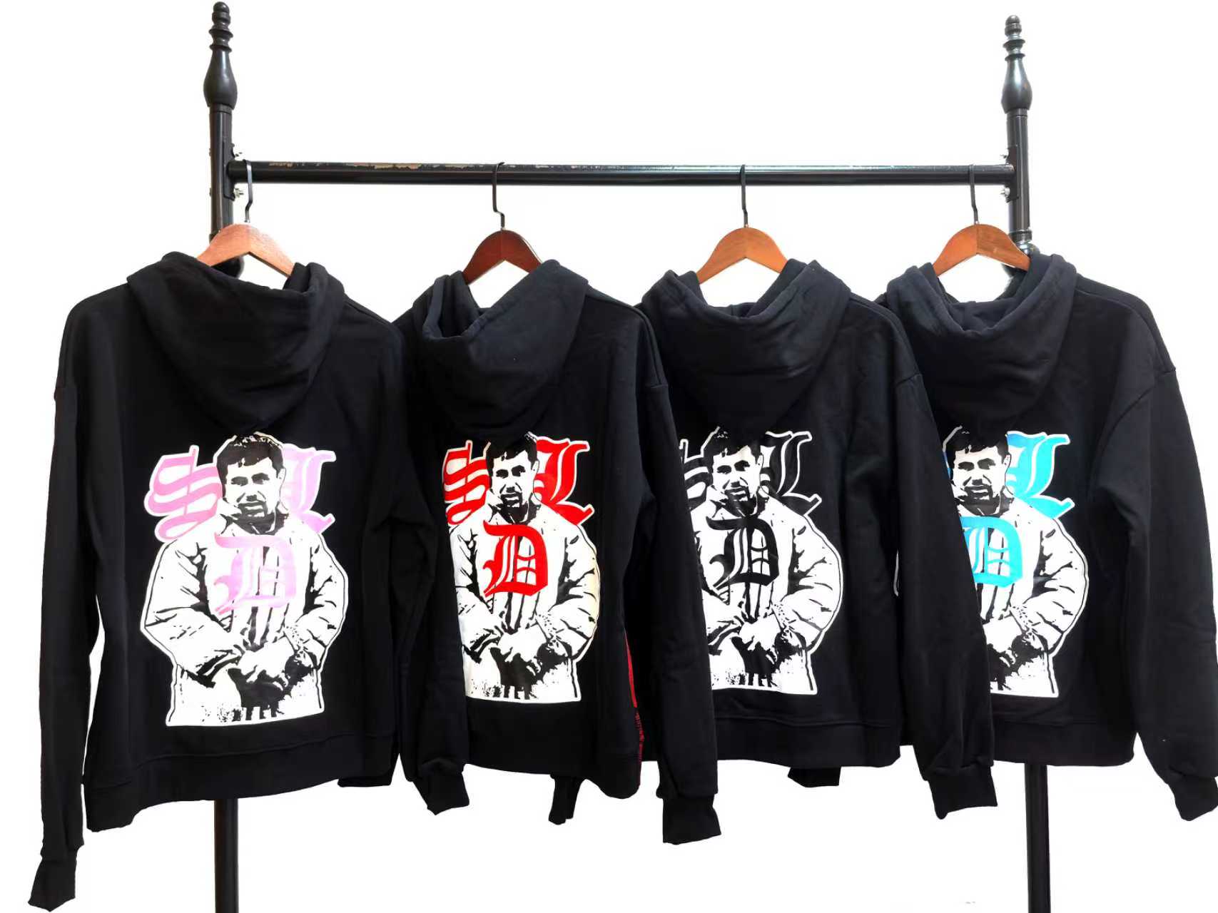 Sky Da Limit SDL Pink/ Red/ White/ Blue Rhinestone Hoodie EG SDH01