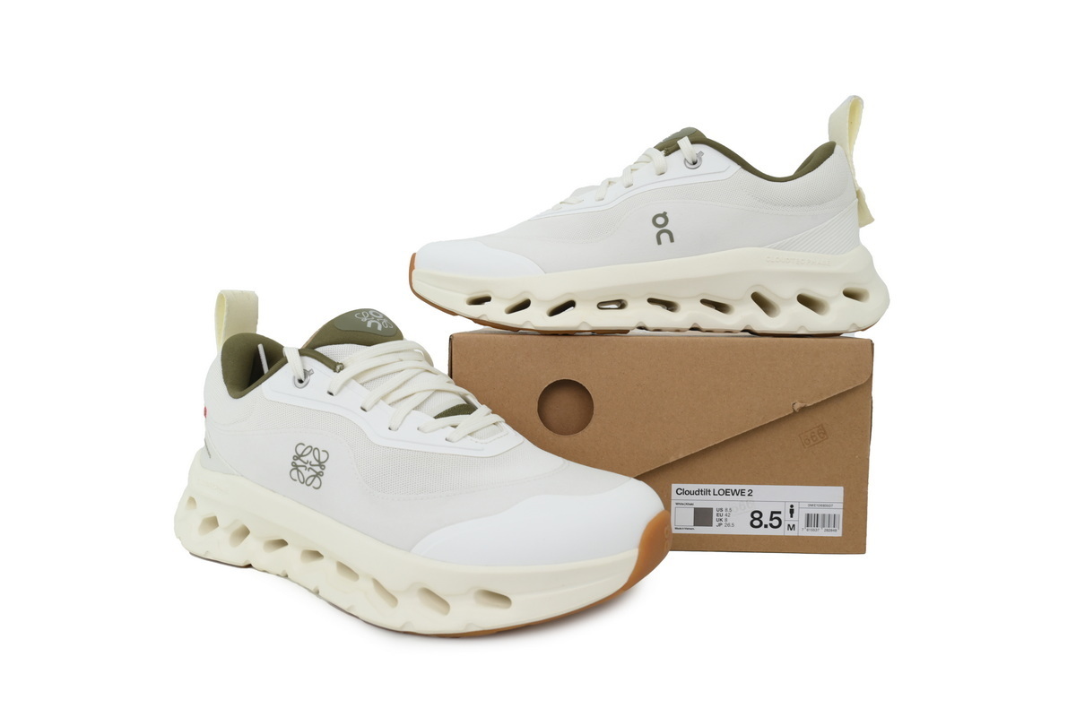ON Loewe x Cloudtilt 2 White Army Green