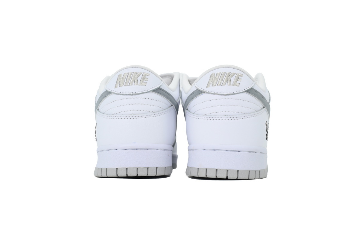 PK God Batch Nike SB Dunk Low Supreme 94 White Metallic Silver HQ8487-100