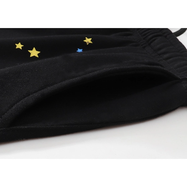 Sp5der Young Thug Black Punk Sweatpant