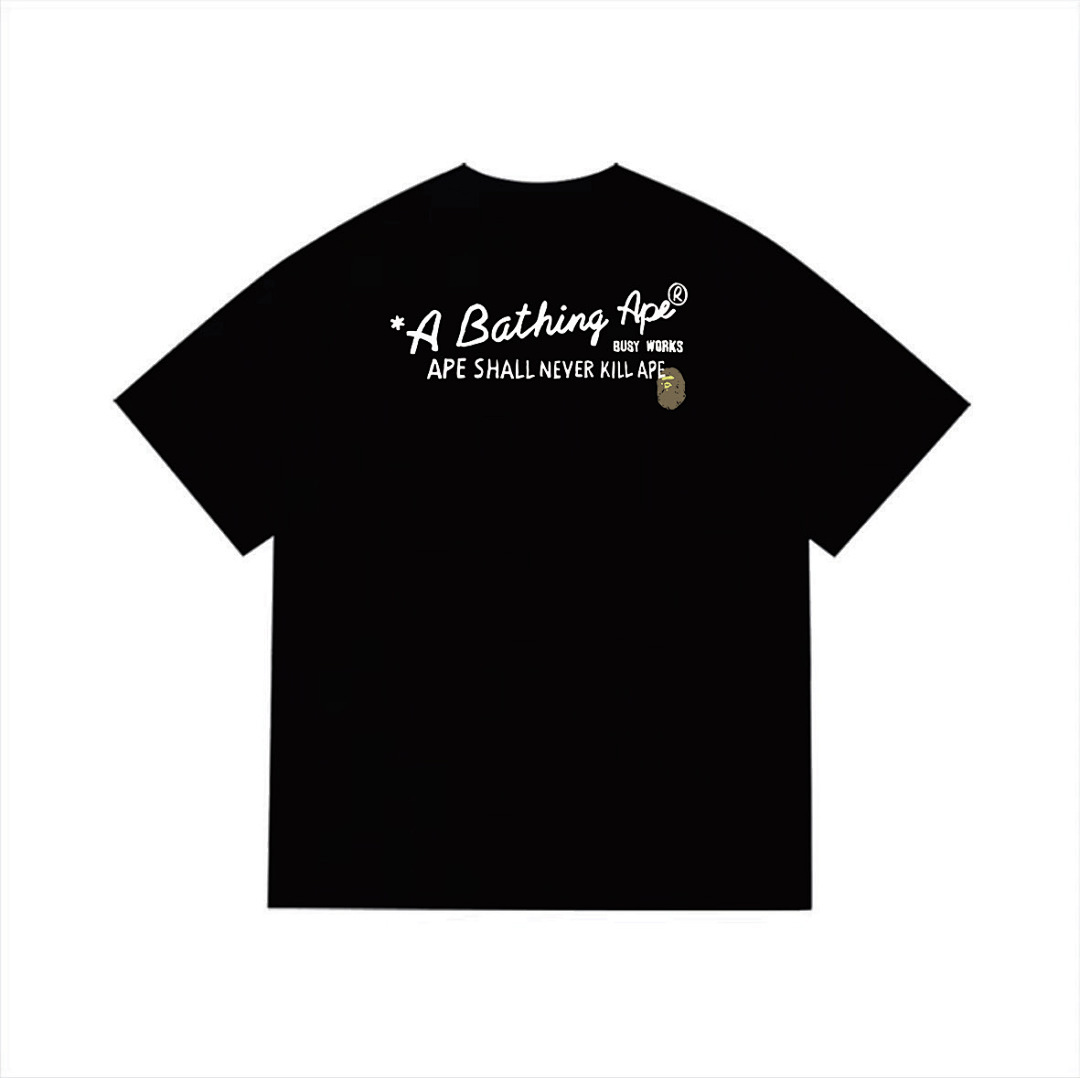 Bape T-Shirt Black/ White EG 1049