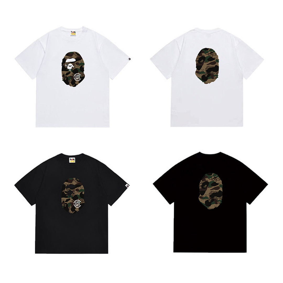 Bape T-Shirt Black/ White EG 1051