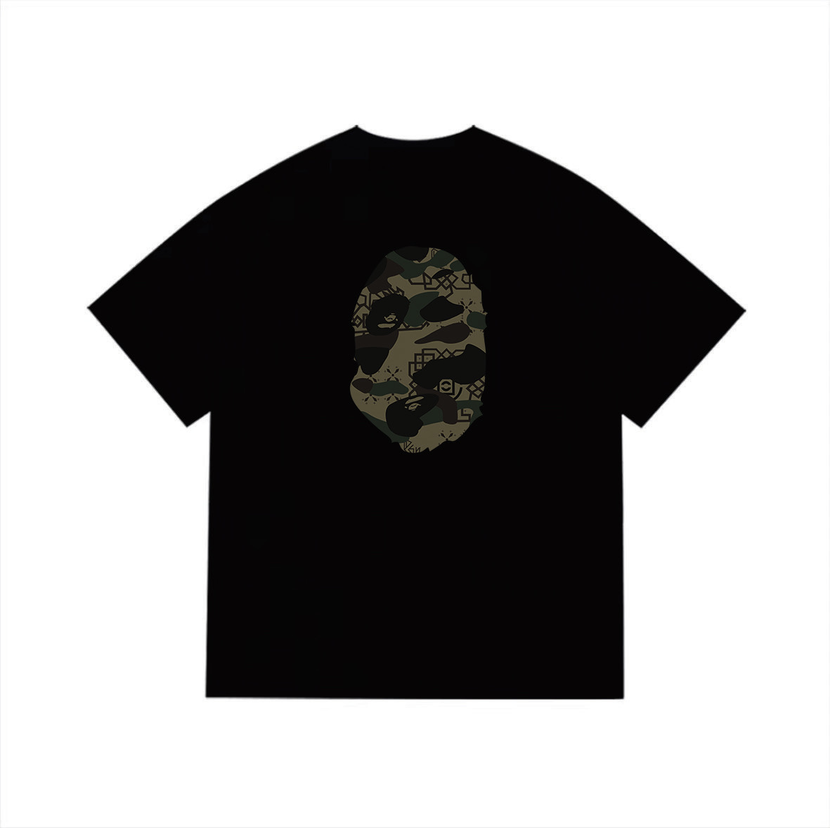 Bape T-Shirt Black/ White EG 1051