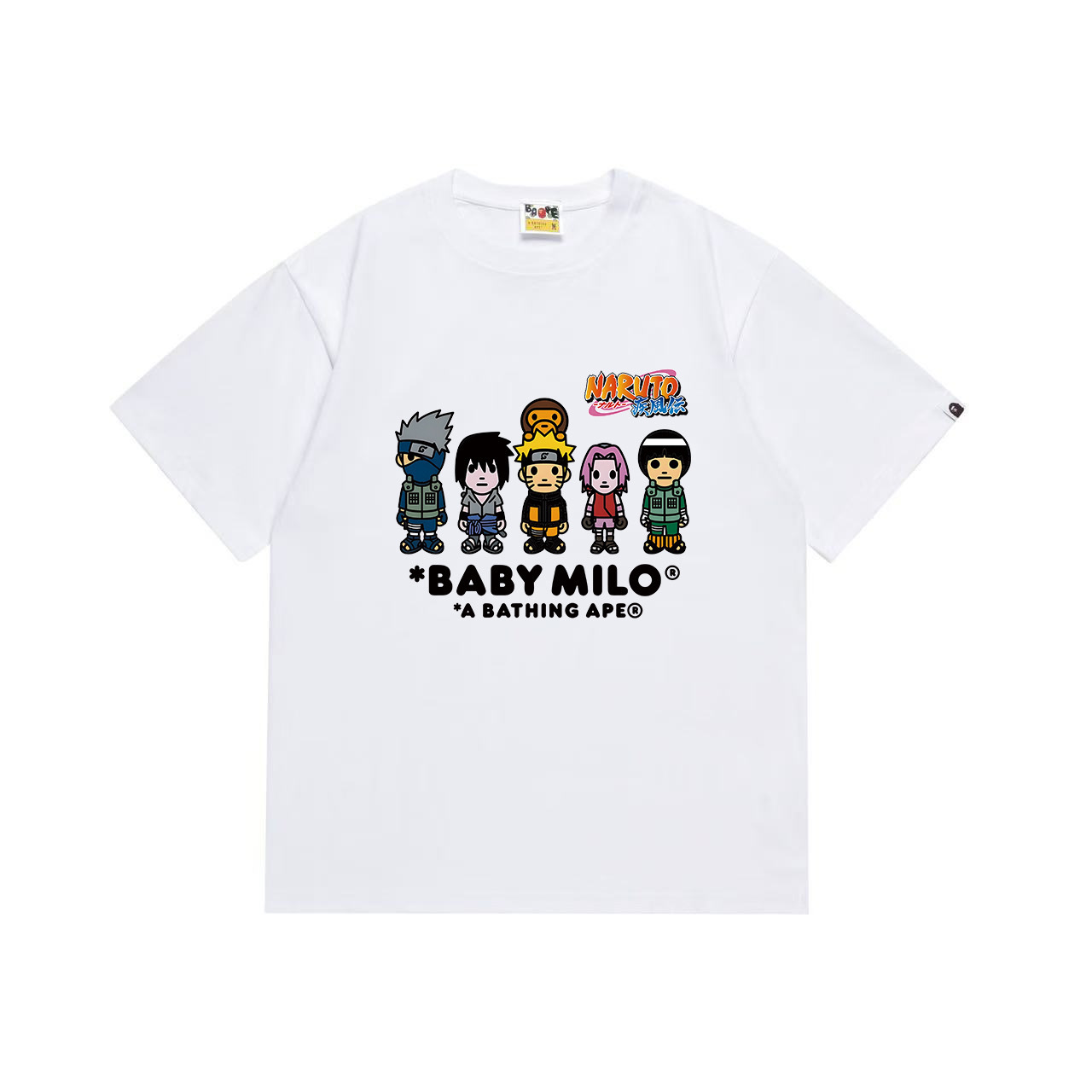 Bape T-Shirt Black/ White Naruto EG 1047